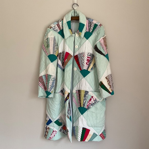 CARLEEN Quilt OG Long Coat (XL) NWOT - Picture 2 of 16